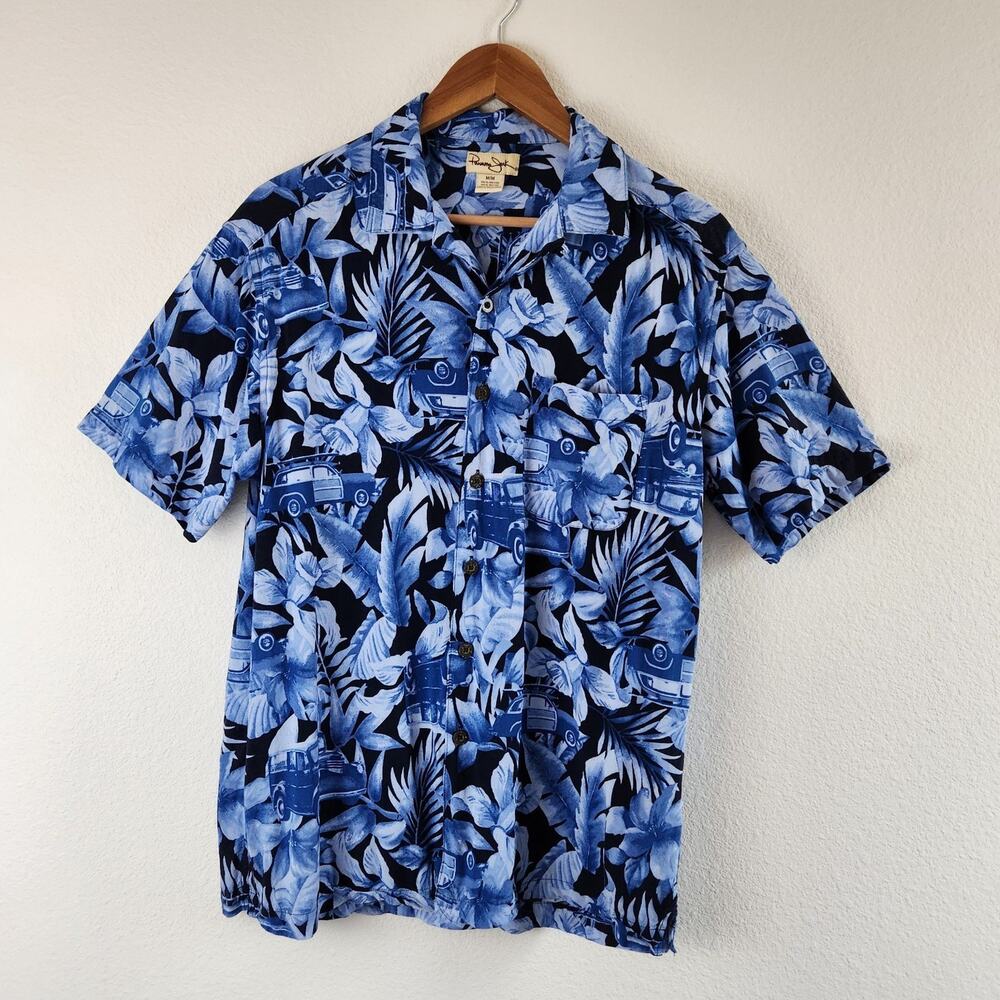 Panama Jack Men's Size Medium Hawaiian Style Retro Vehicles